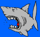 Dibujo Tiburón pintado por blubi