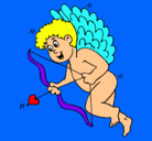 Dibujo Cupido con grandes alas pintado por rocece