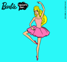Dibujo Barbie bailarina de ballet pintado por bail