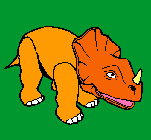 Dibujo Triceratops II pintado por alvaro07