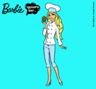 Dibujo Barbie de chef pintado por guapetona