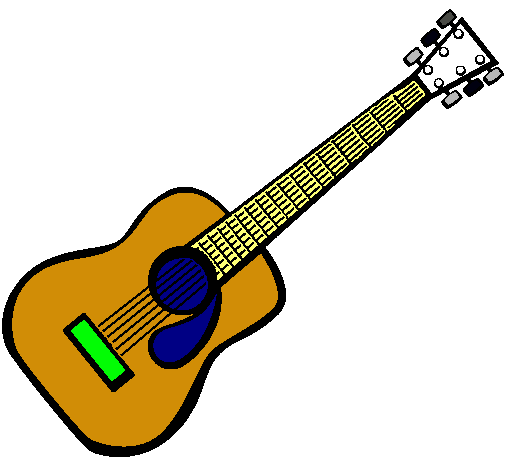 Dibujo Guitarra española II pintado por jeae