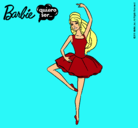 Dibujo Barbie bailarina de ballet pintado por dieguita
