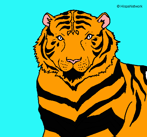 Dibujo Tigre pintado por jpllamas