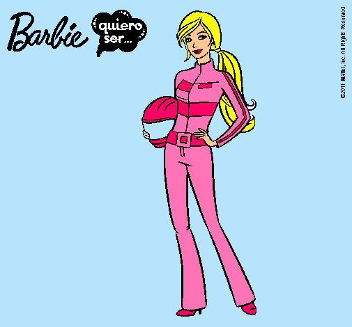 Barbie piloto de motos