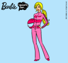Dibujo Barbie piloto de motos pintado por guapetona