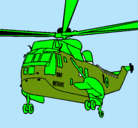 Dibujo Helicóptero al rescate pintado por JACOBITO