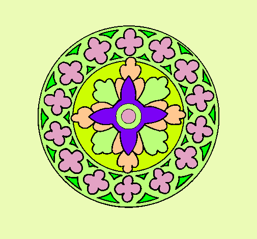 Dibujo Mandala 21 pintado por Sassi