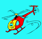 Dibujo Helicóptero pintado por benlli