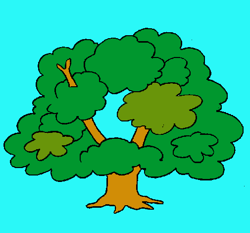 Dibujo Árbol pintado por noralbys