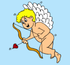Dibujo Cupido con grandes alas pintado por BUZZTERAN