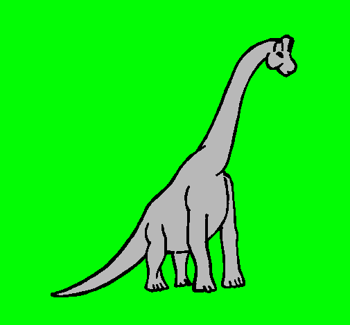 Dibujo Braquiosaurio pintado por alvaro07