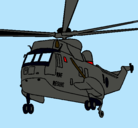 Dibujo Helicóptero al rescate pintado por chava