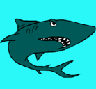 Dibujo Tiburón pintado por ononal