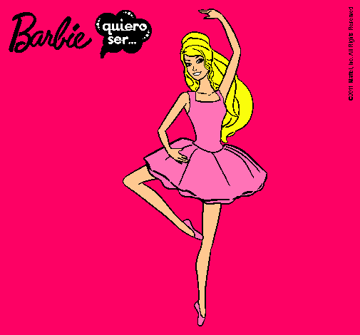 Dibujo Barbie bailarina de ballet pintado por dieguillo