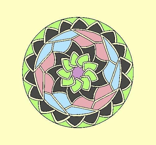 Dibujo Mandala 1 pintado por Sassi