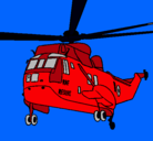 Dibujo Helicóptero al rescate pintado por hjflgju