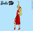 Dibujo Barbie flamenca pintado por fabi36