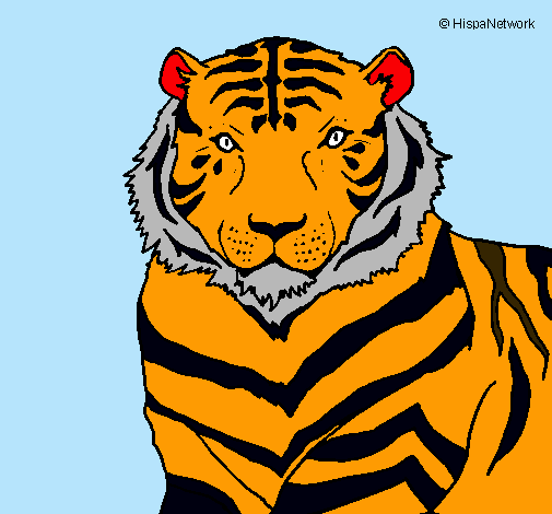 Dibujo Tigre pintado por ESTY