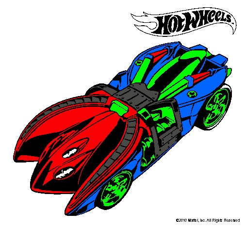 Dibujo Hot Wheels 7 pintado por grego13