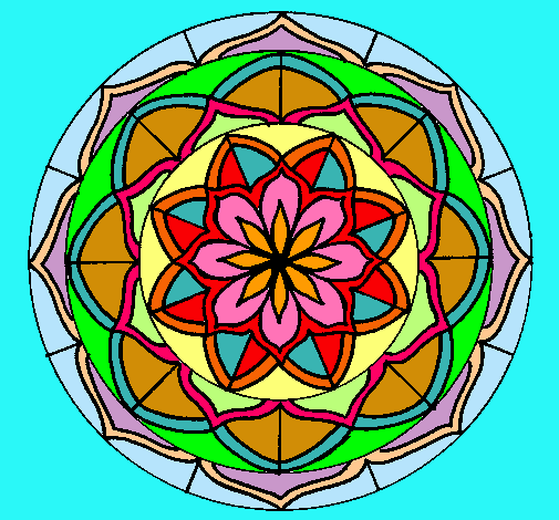 Dibujo Mandala 6 pintado por adhy01