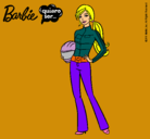 Dibujo Barbie piloto de motos pintado por mairin