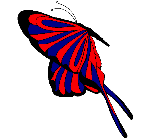Dibujo Mariposa con grandes alas pintado por ESTY