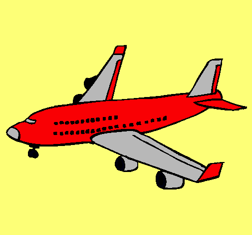 Dibujo Avión de pasajeros pintado por Edgar211