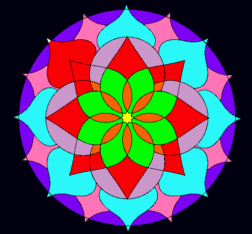 Dibujo Mandala 14 pintado por NINITAP