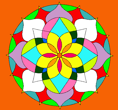 Dibujo Mandala 14 pintado por angeles