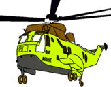 Dibujo Helicóptero al rescate pintado por sevastian 
