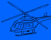Dibujo Helicóptero  pintado por alic