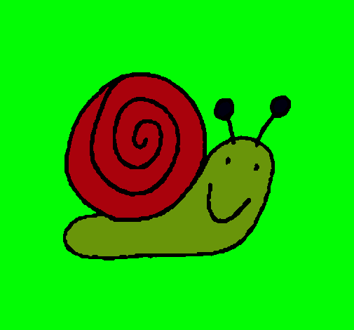 Dibujo Caracol 4 pintado por virguinia