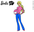Dibujo Barbie piloto de motos pintado por patricialeme