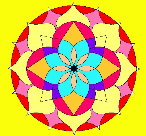 Dibujo Mandala 14 pintado por adhy01