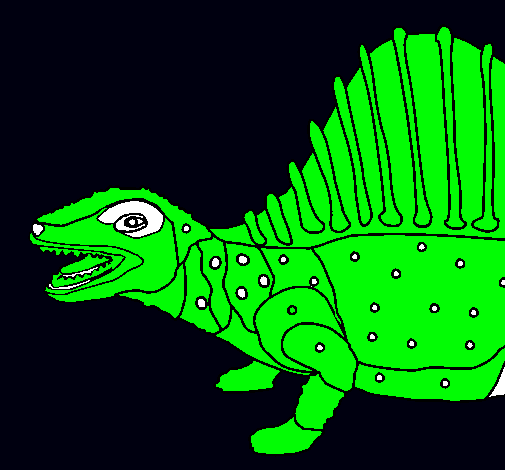 Dibujo Dinosaurio pintado por kevin-osiris-
