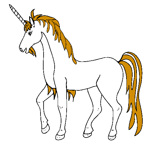 Dibujo Unicornio II pintado por ESTY