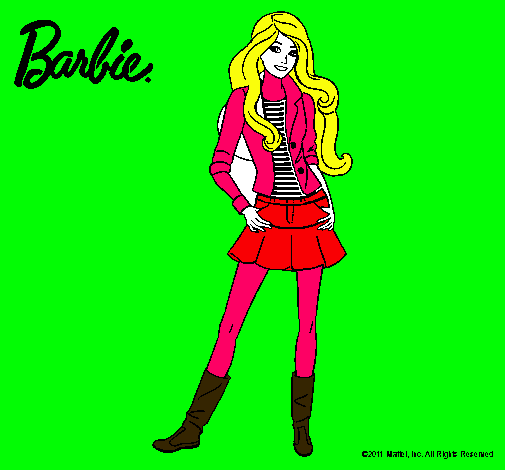 Dibujo Barbie juvenil pintado por pokhontasdacy