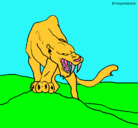 Dibujo Tigre con afilados colmillos pintado por GOKUSSJ6