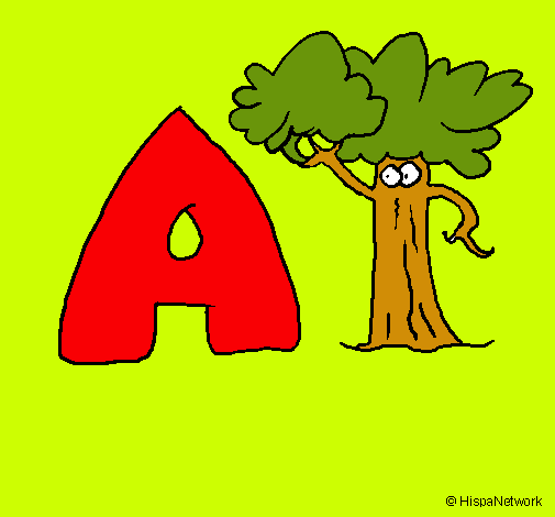 Dibujo Árbol pintado por adhy01