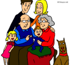 Dibujo Familia pintado por sirley 