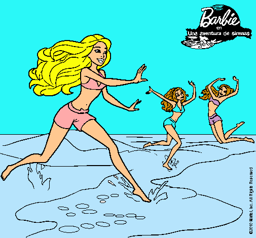 Dibujo Barbie de regreso a la playa pintado por maria11