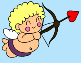 Dibujo Cupido pintado por abbi