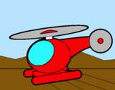 Dibujo Helicóptero pequeño pintado por edmundo