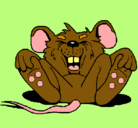 Dibujo Ratón riendo pintado por raton2