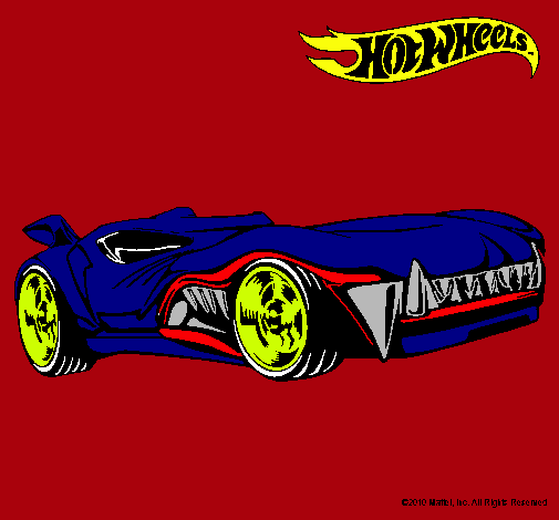 Dibujo Hot Wheels 3 pintado por jerrhlehr