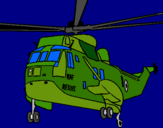 Dibujo Helicóptero al rescate pintado por amilcar