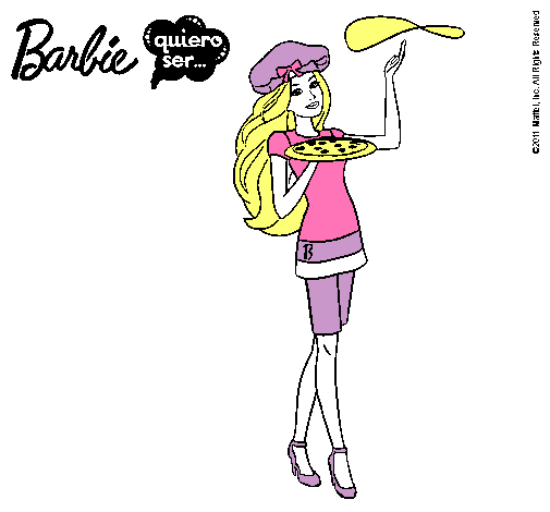 Dibujo Barbie cocinera pintado por matzil