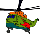 Dibujo Helicóptero al rescate pintado por JorgeO