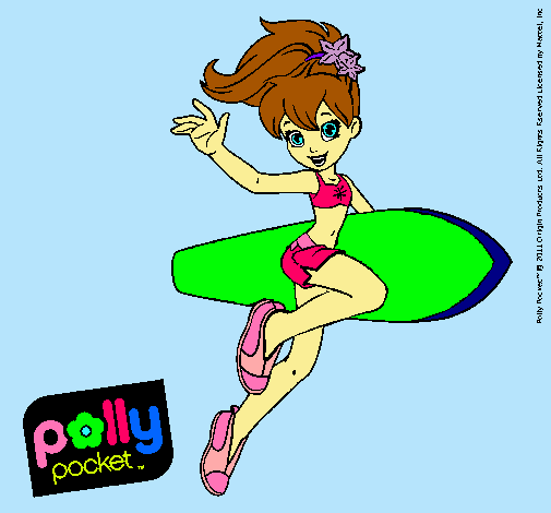 Dibujo Polly Pocket 3 pintado por lichi